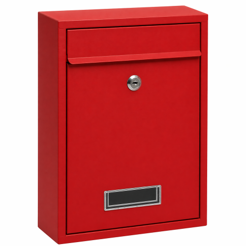 kippen 10005ar cassetta postale modello "mail", colore rosso. dimensioni: 320x215x90 mm.