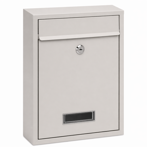 kippen 10005ac cassetta postale modello "mail", colore crema. dimensioni: 320x215x90 mm.